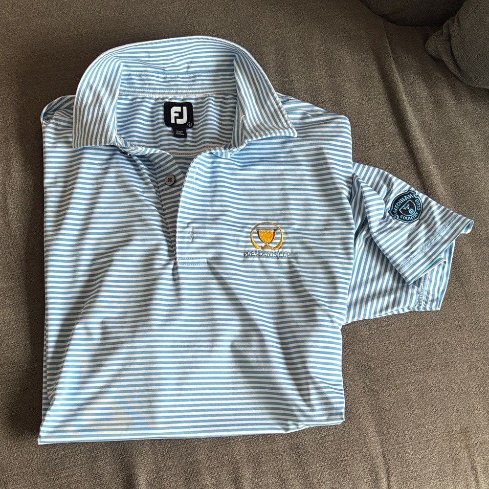 FootJoy Mens large medinah country club golf polo presidents cup logo 
2025